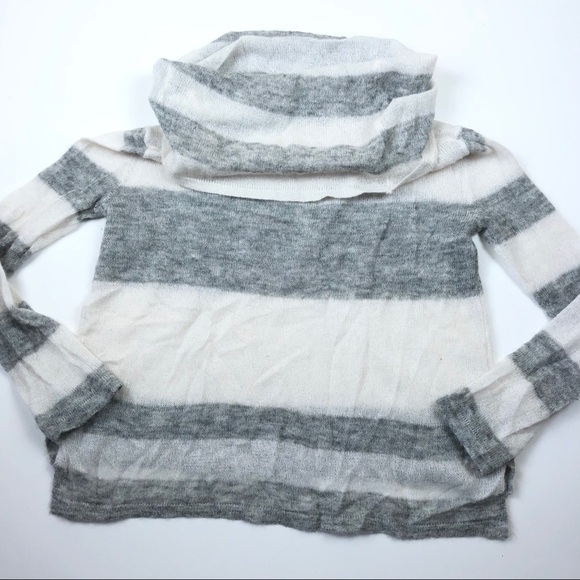 Free People Lulu Rugby-Stripe Cowl-Neck Sweater XS - Picture 8 of 8